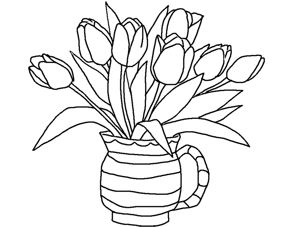 tulips-flowers-coloring-pages-and-tulips-crafts-spring-is-here