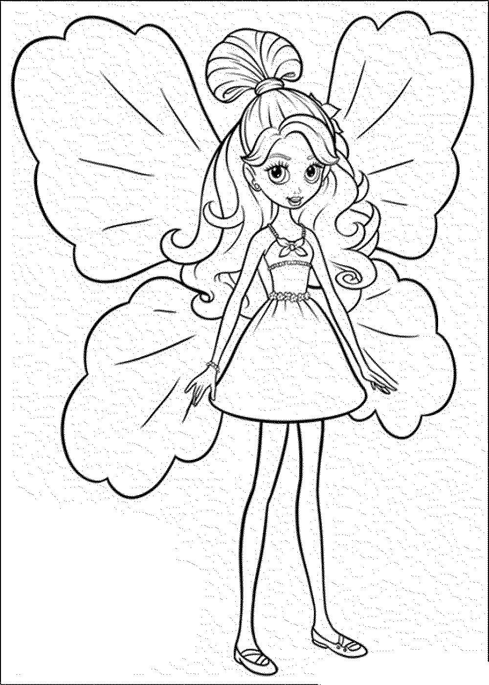 85+ Barbie Coloring Pages for Girls  Barbie Princess , Friends and ...