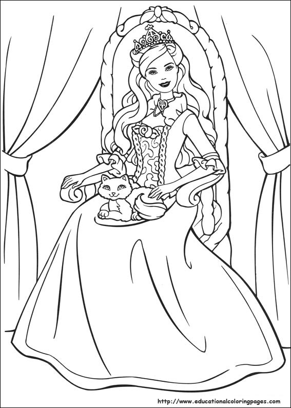 85+ Barbie Coloring Pages for Girls : Barbie Princess ...