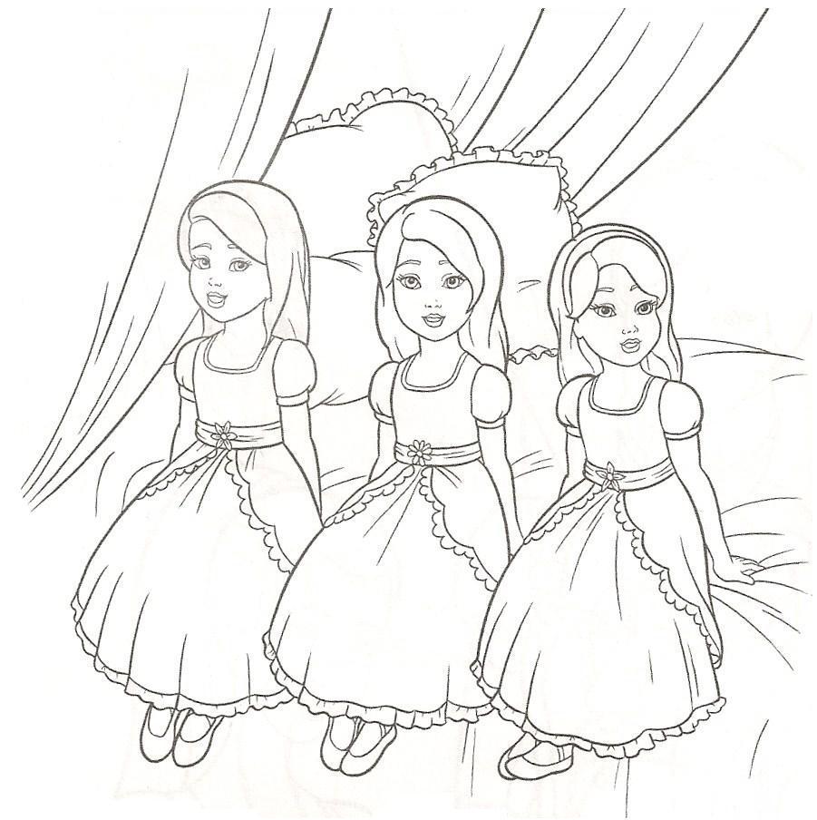 cute barbie coloring pages