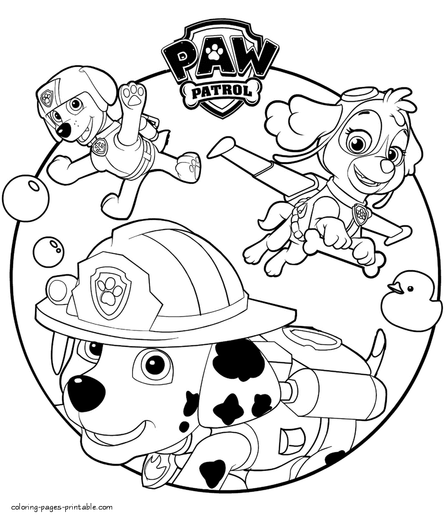 31 Paw Patrol Coloring Pages {All Characters} Print