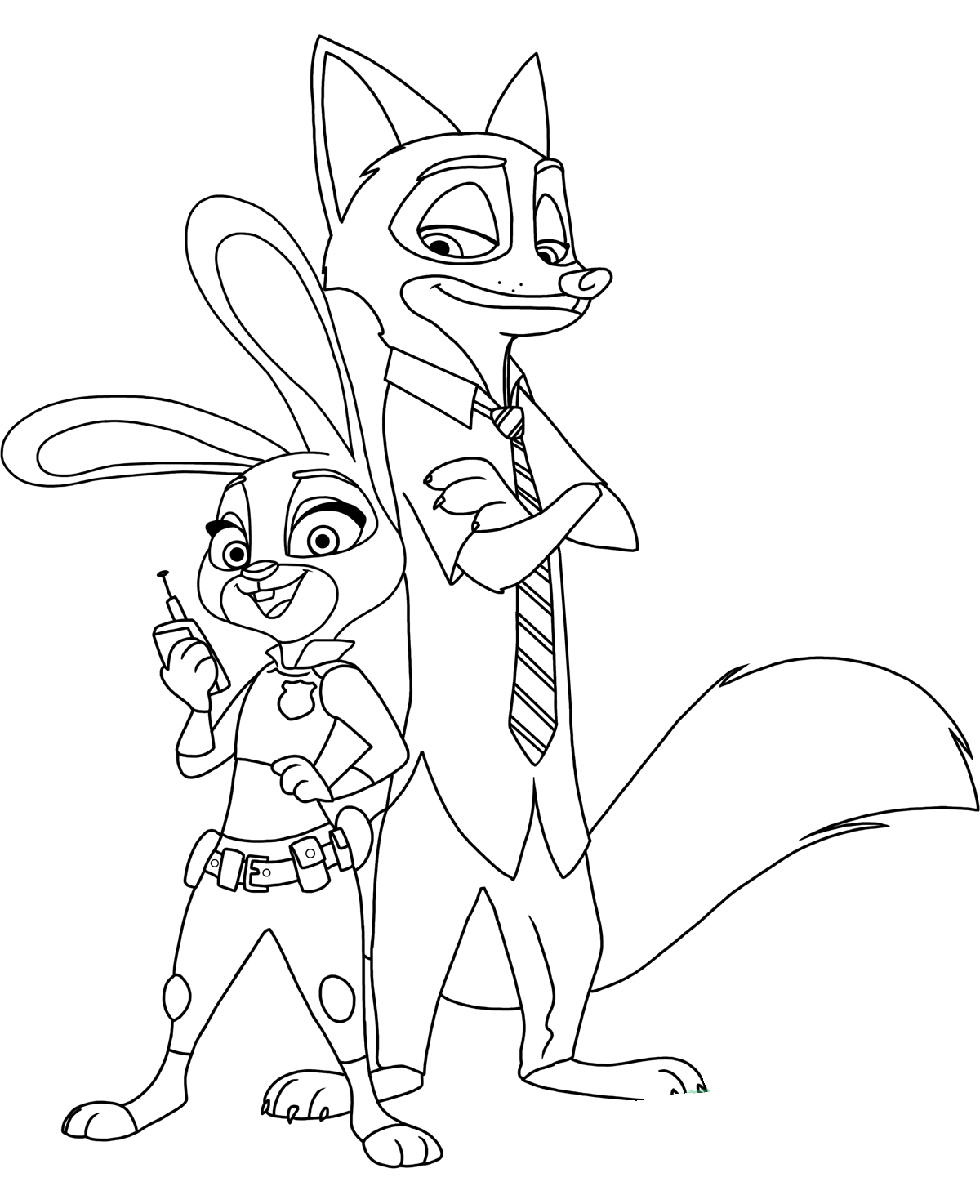 34 Zootopia Coloring Pages  All Characters - Print Color Craft