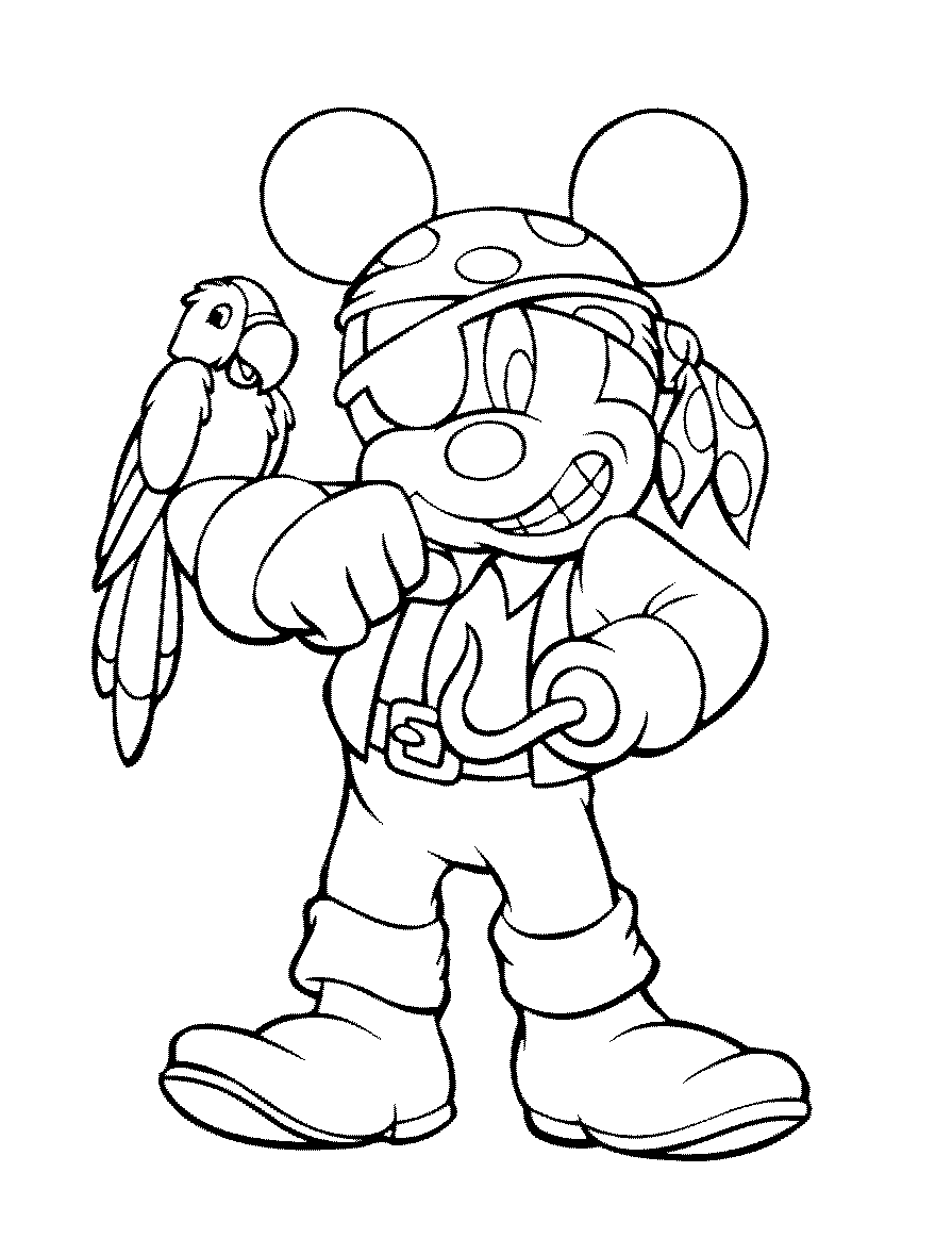 Pirate Mickey Mouse Coloring Pages 20 Images   Walt Disney World ...