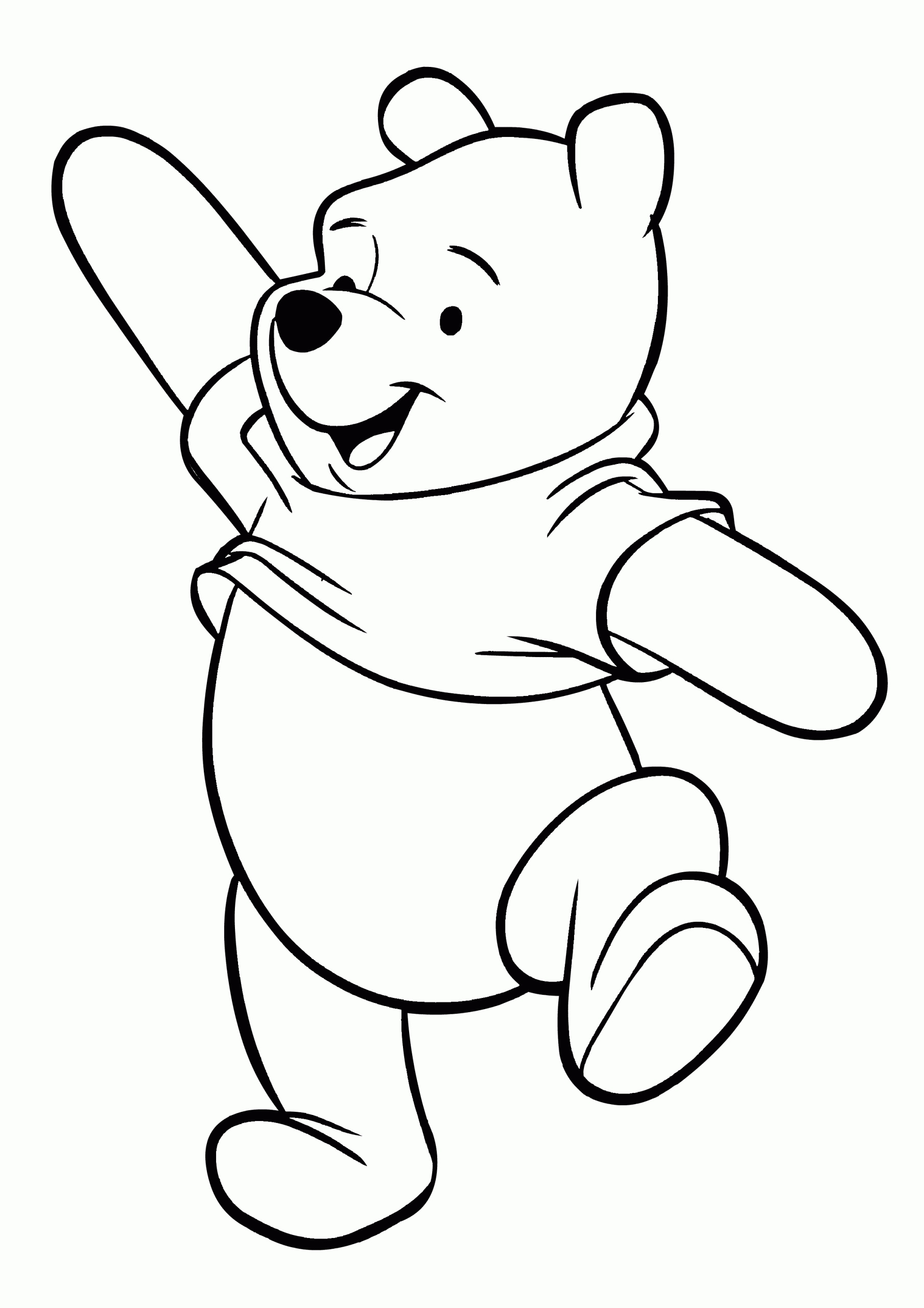 coloring pages free pooh bear