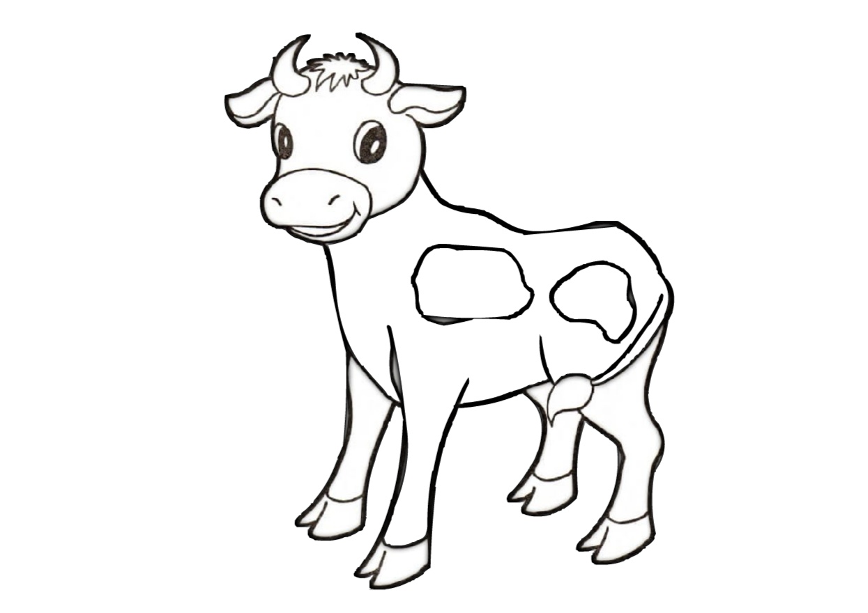 cute cow coloring pages