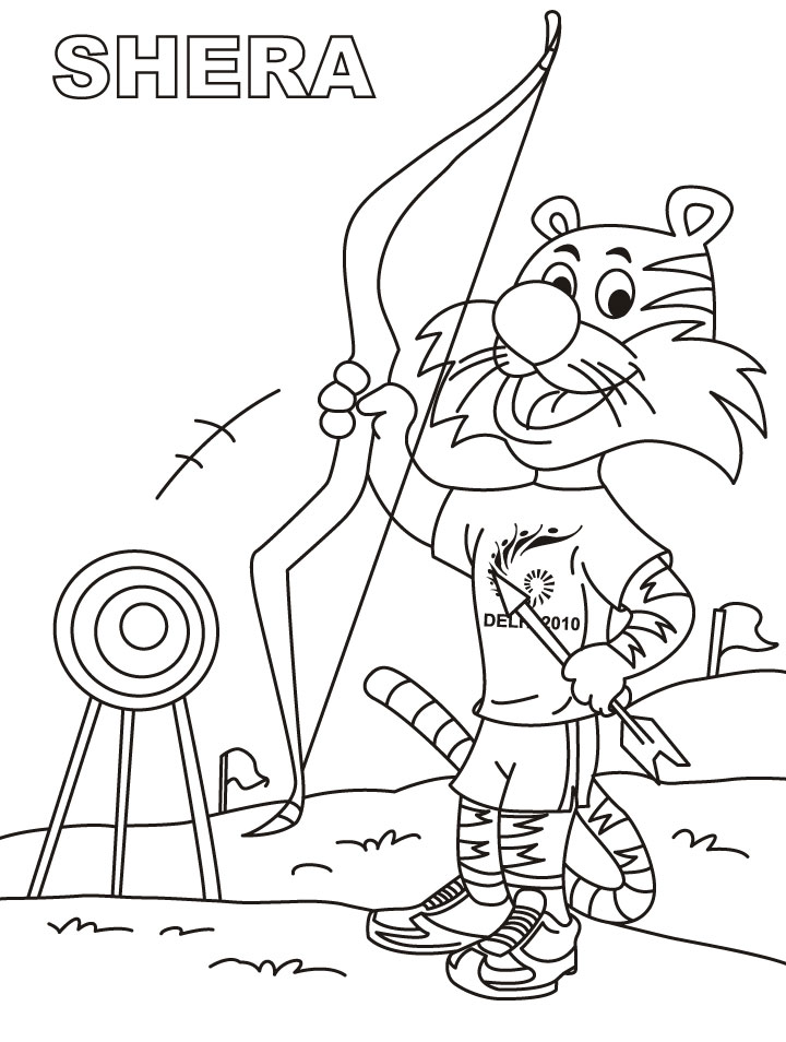 archery coloring pages,printable,coloring pages