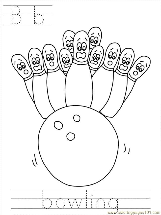 15 Bowling Coloring Page To Print Print Color Craft