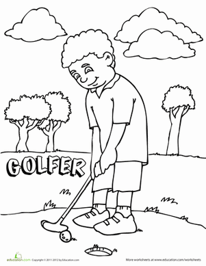 kids coloring pages golf,printable,coloring pages