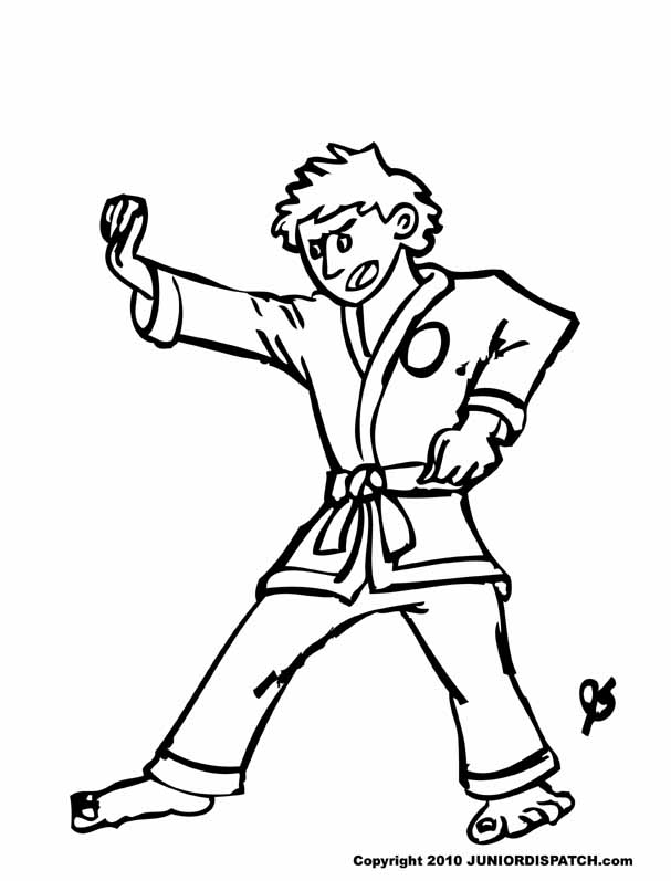 14 martial arts coloring pages print color craft