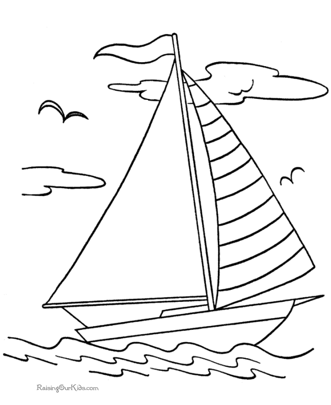 kids coloring pages sailing,printable,coloring pages