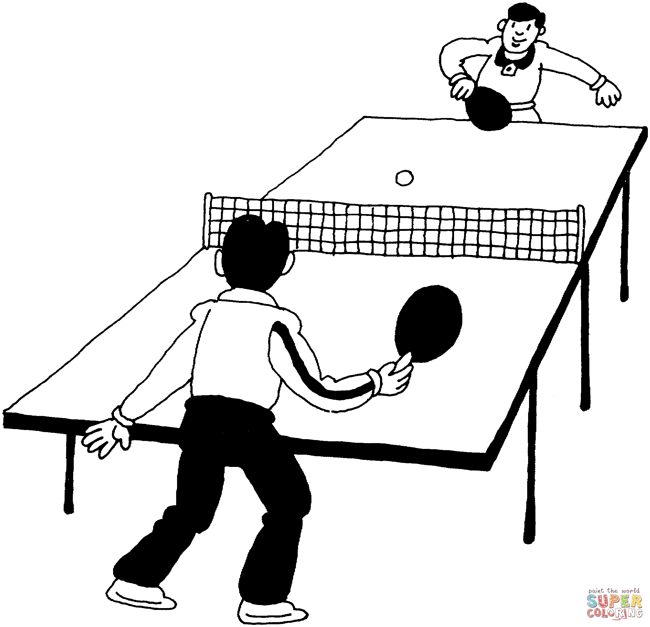coloring pictures table-tennis,printable,coloring pages