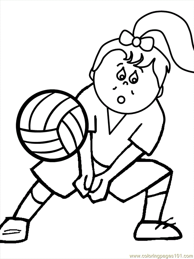 kids coloring pages volleyball,printable,coloring pages