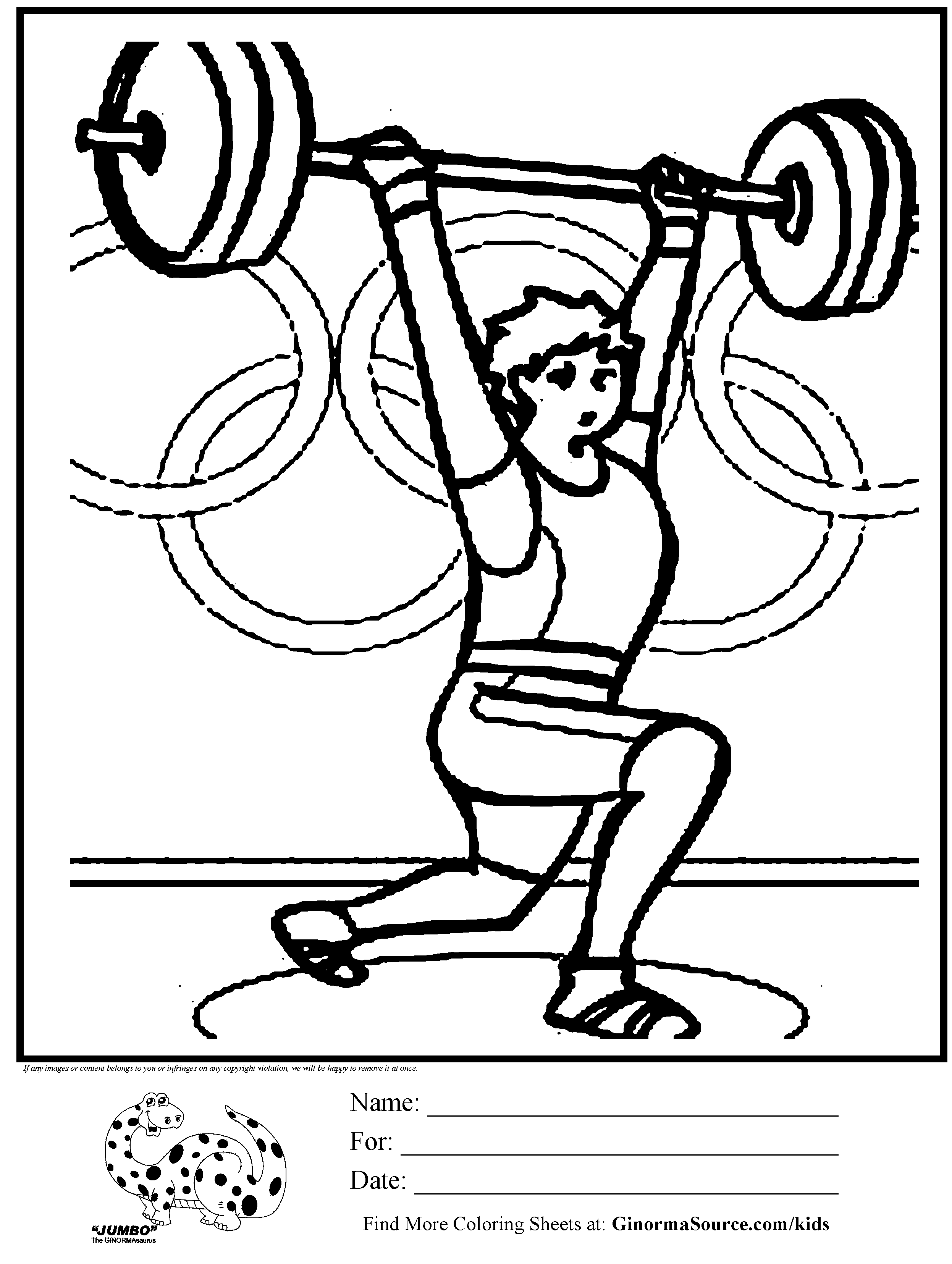 kids coloring pages weight-lifting,printable,coloring pages