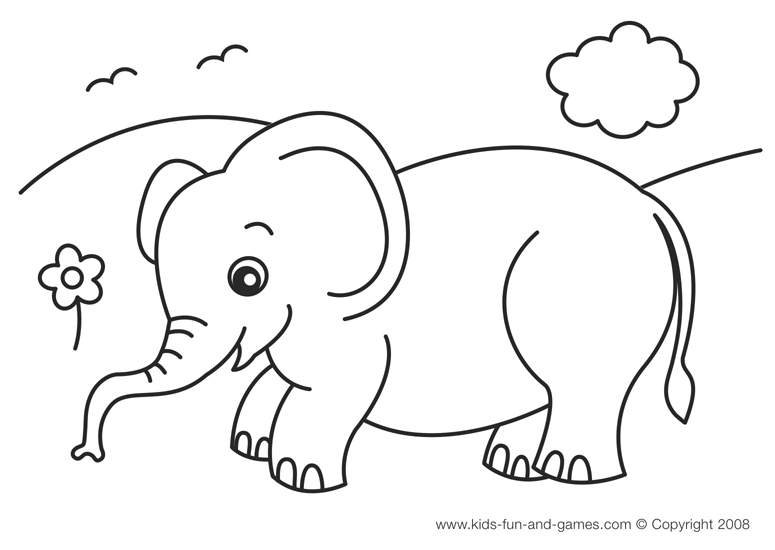 baby-elephant coloring page,printable,coloring pages