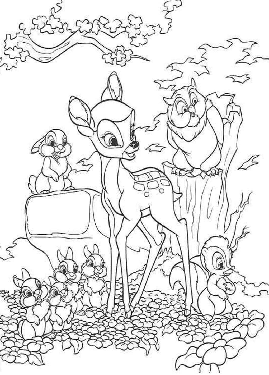 bambi coloring pages 13,printable,coloring pages