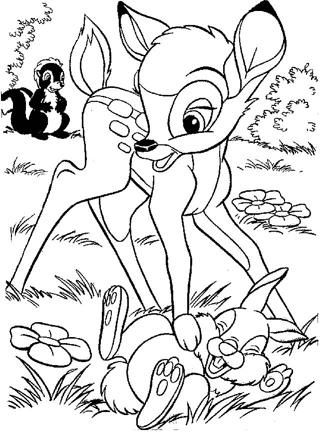 bambi coloring pages printable,printable,coloring pages