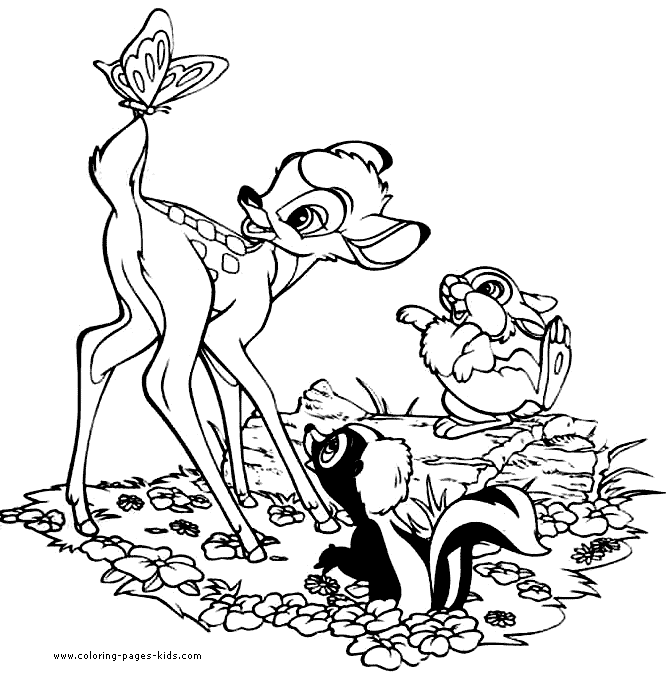 coloring pictures bambi,printable,coloring pages