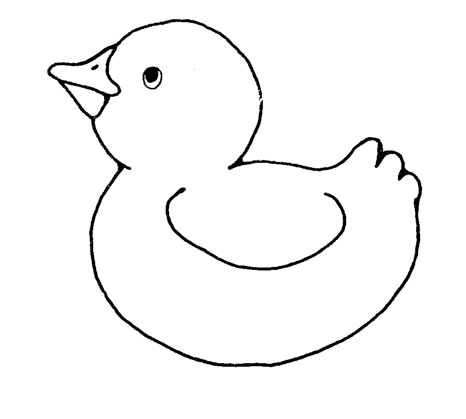 Free Printable Big Duck Coloring Page