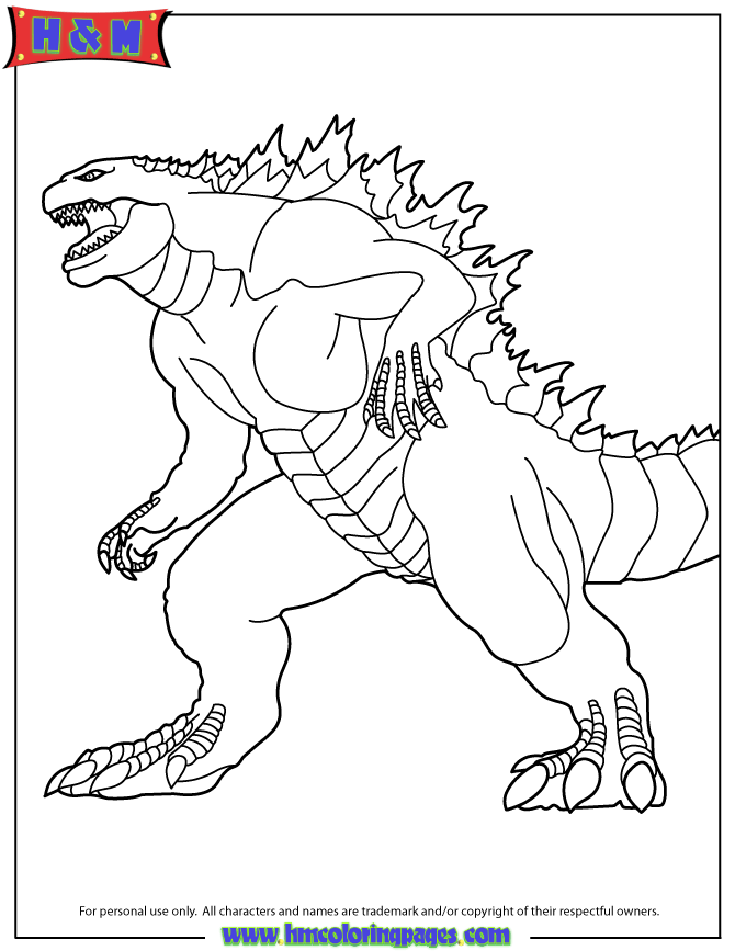 coloring pages of godzilla,printable,coloring pages