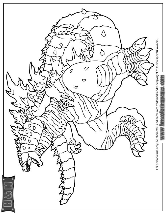 kids coloring pages godzilla,printable,coloring pages