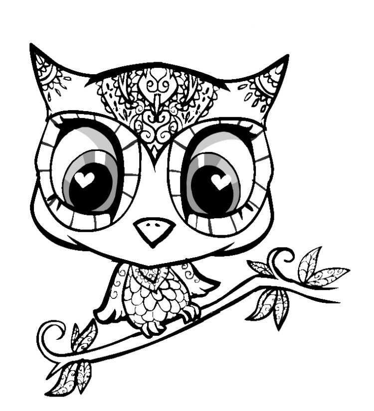 owl coloring pages