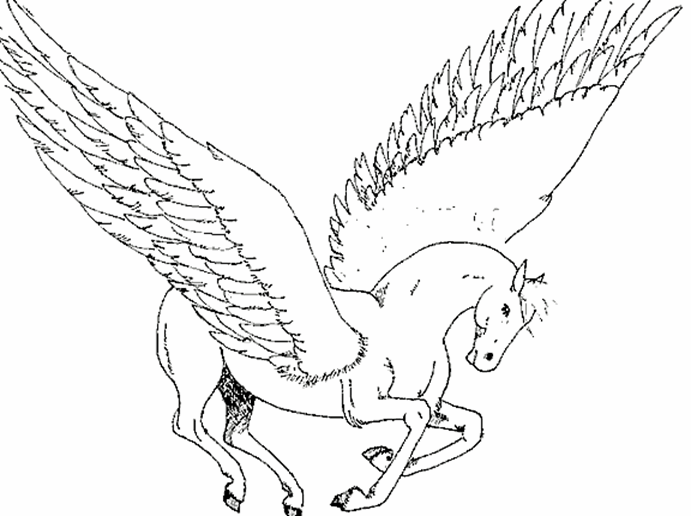 pegasus coloring page,printable,coloring pages