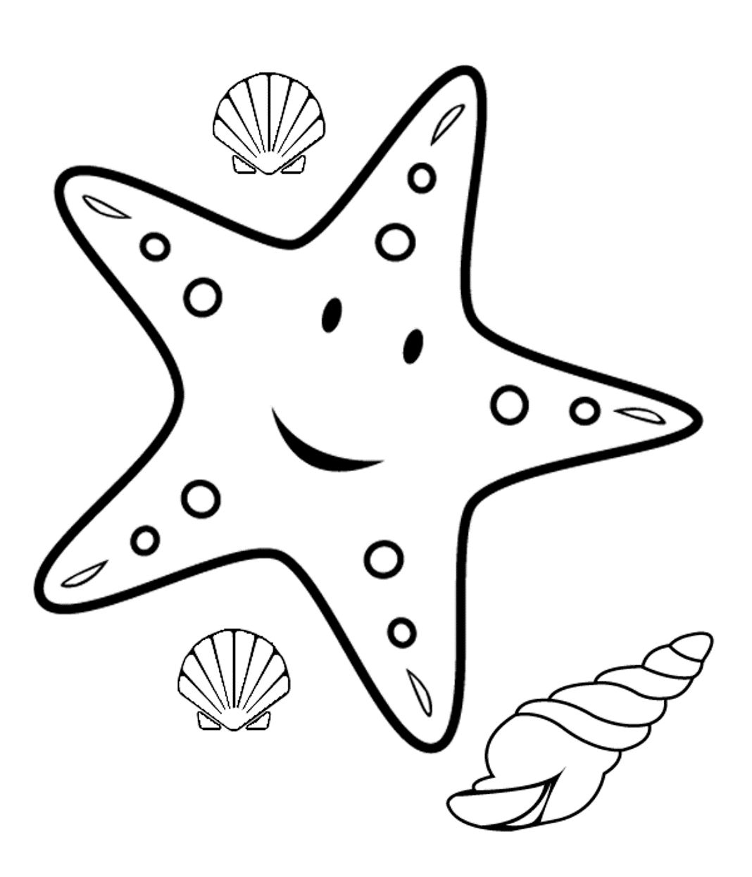 coloring pictures starfish,printable,coloring pages