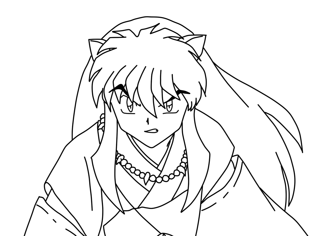 coloring pictures inuyasha,printable,coloring pages
