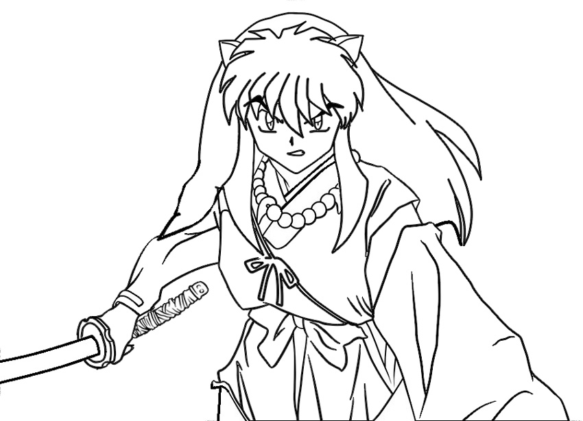 printable inuyasha coloring pages,printable,coloring pages