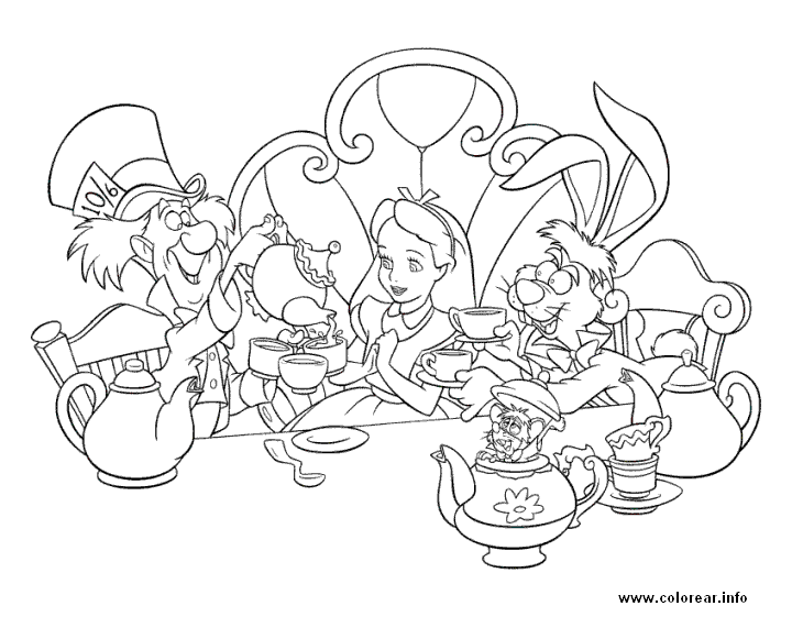 alice-in-wonderland coloring pages 11,printable,coloring pages