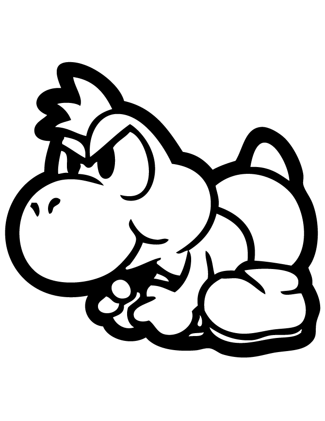 coloring pages of baby-yoshi,printable,coloring pages