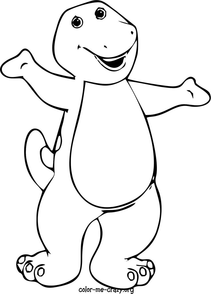 14 printable barney coloring pages Print Color Craft