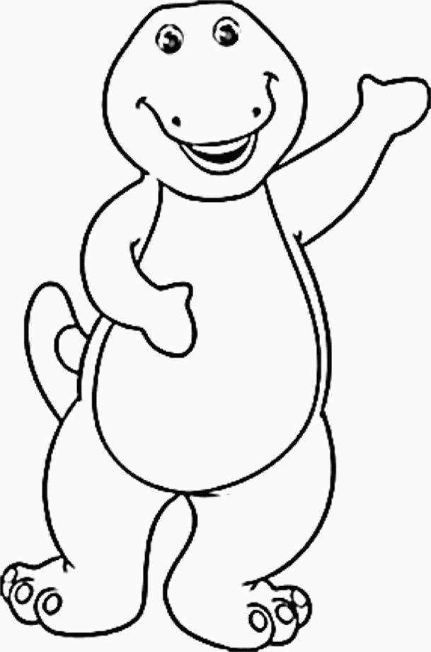 14 printable barney coloring pages - Print Color Craft