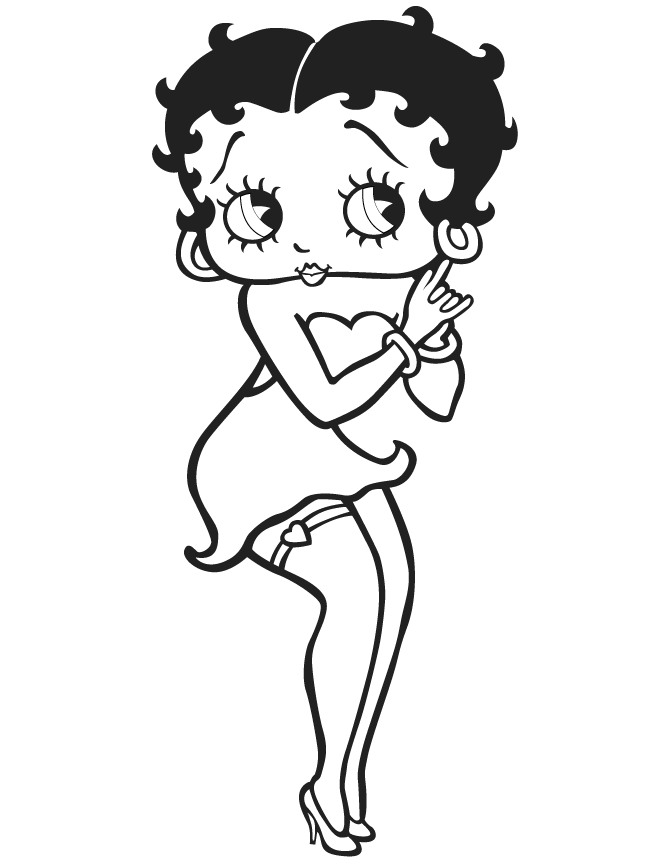 10 betty boop coloring page to print - Print Color Craft