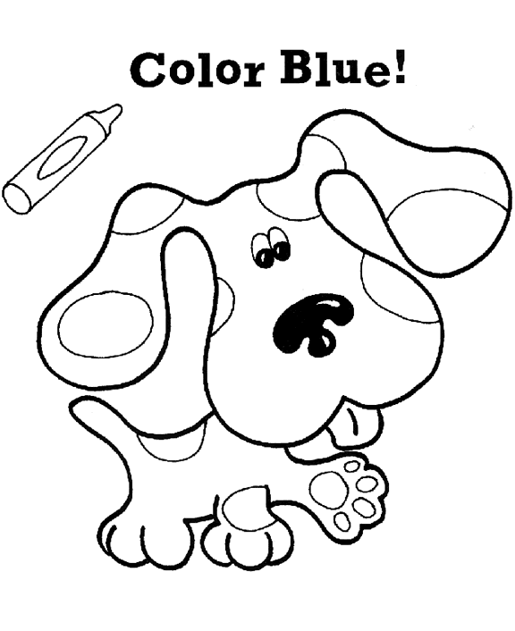 Collection of Blue&rsquo;s Clues Coloring Pages