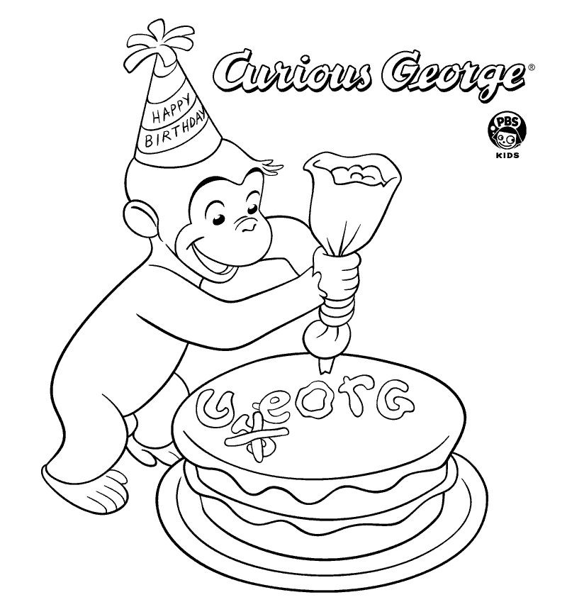 coloring pictures curious-george,printable,coloring pages