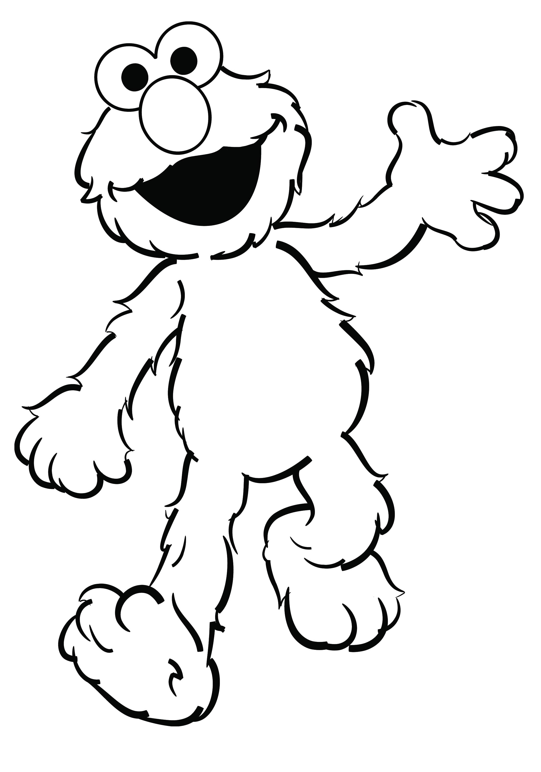 elmo coloring page,printable,coloring pages