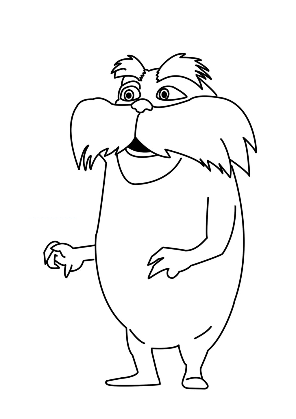 coloring pictures lorax,printable,coloring pages