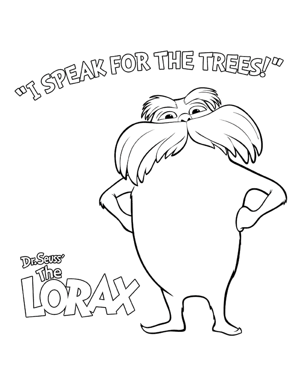 lorax coloring pages,printable,coloring pages