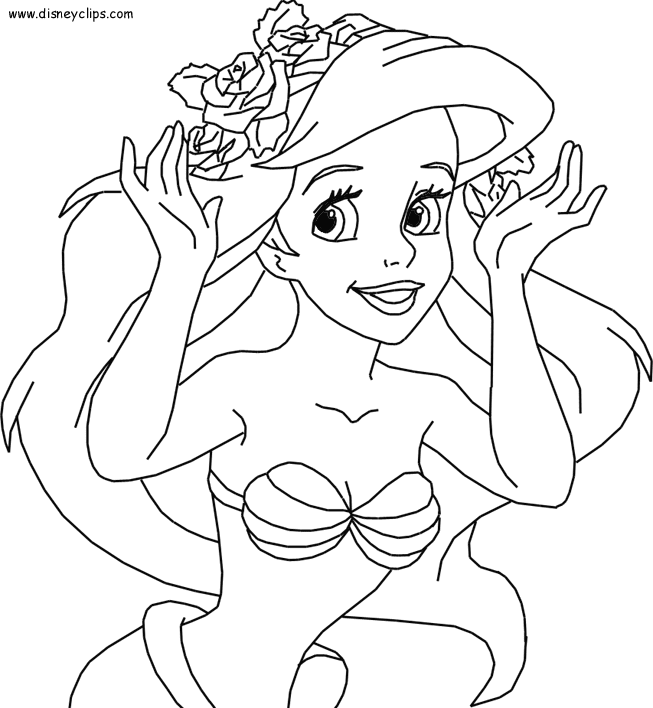 28 mermaid coloring page to print - Print Color Craft