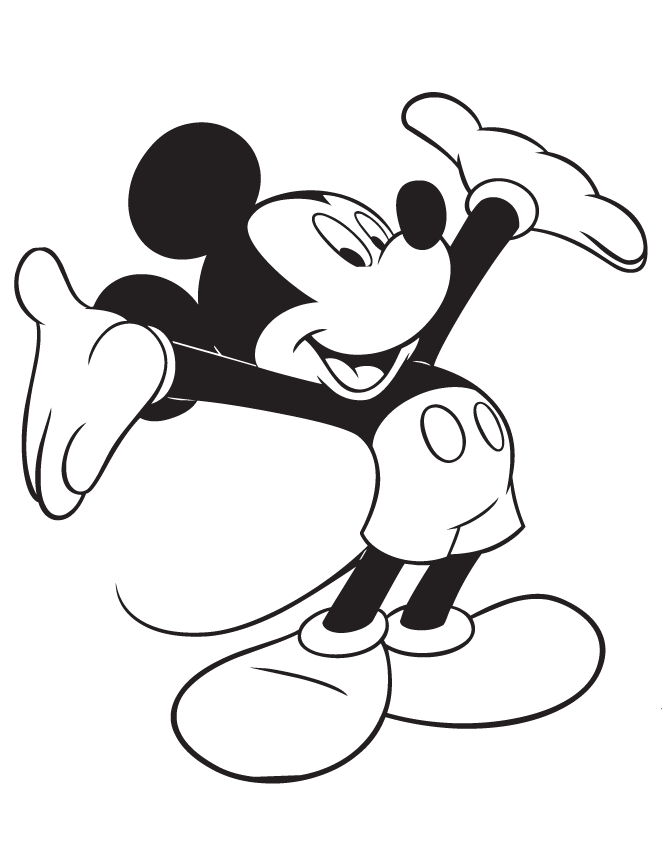 14 mickey mouse coloring page  print color craft