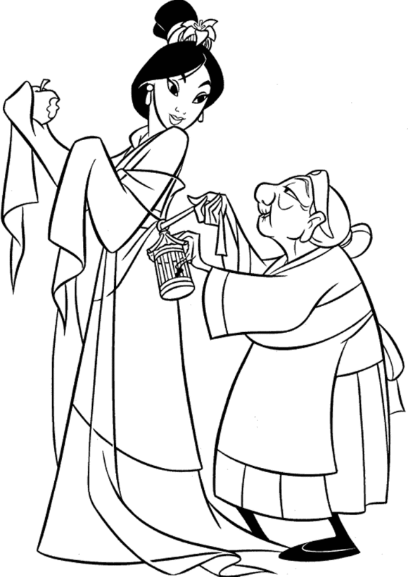 mulan coloring pages for kids,printable,coloring pages