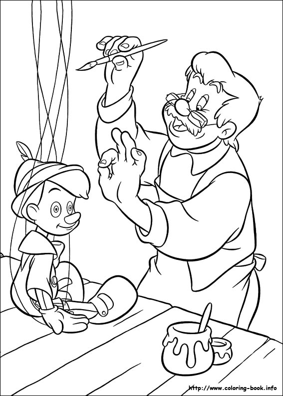 coloring pictures pinocchio,printable,coloring pages