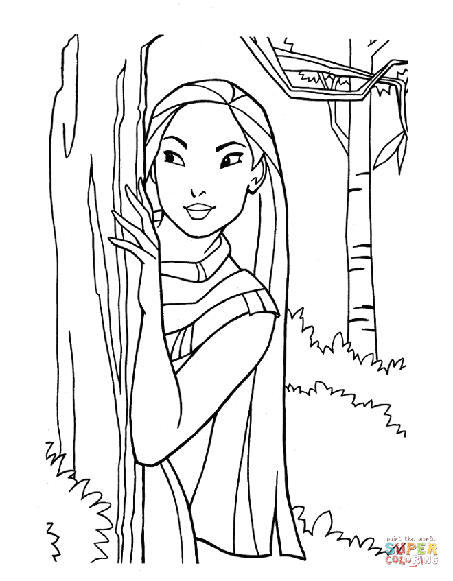 pocahontas coloring page,printable,coloring pages