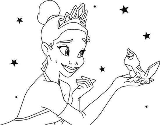princess-tiana coloring pages for kids,printable,coloring pages