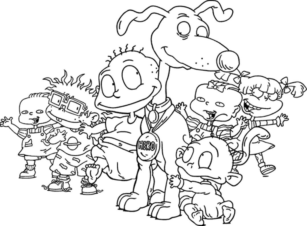 13 rugrats coloring page to print.