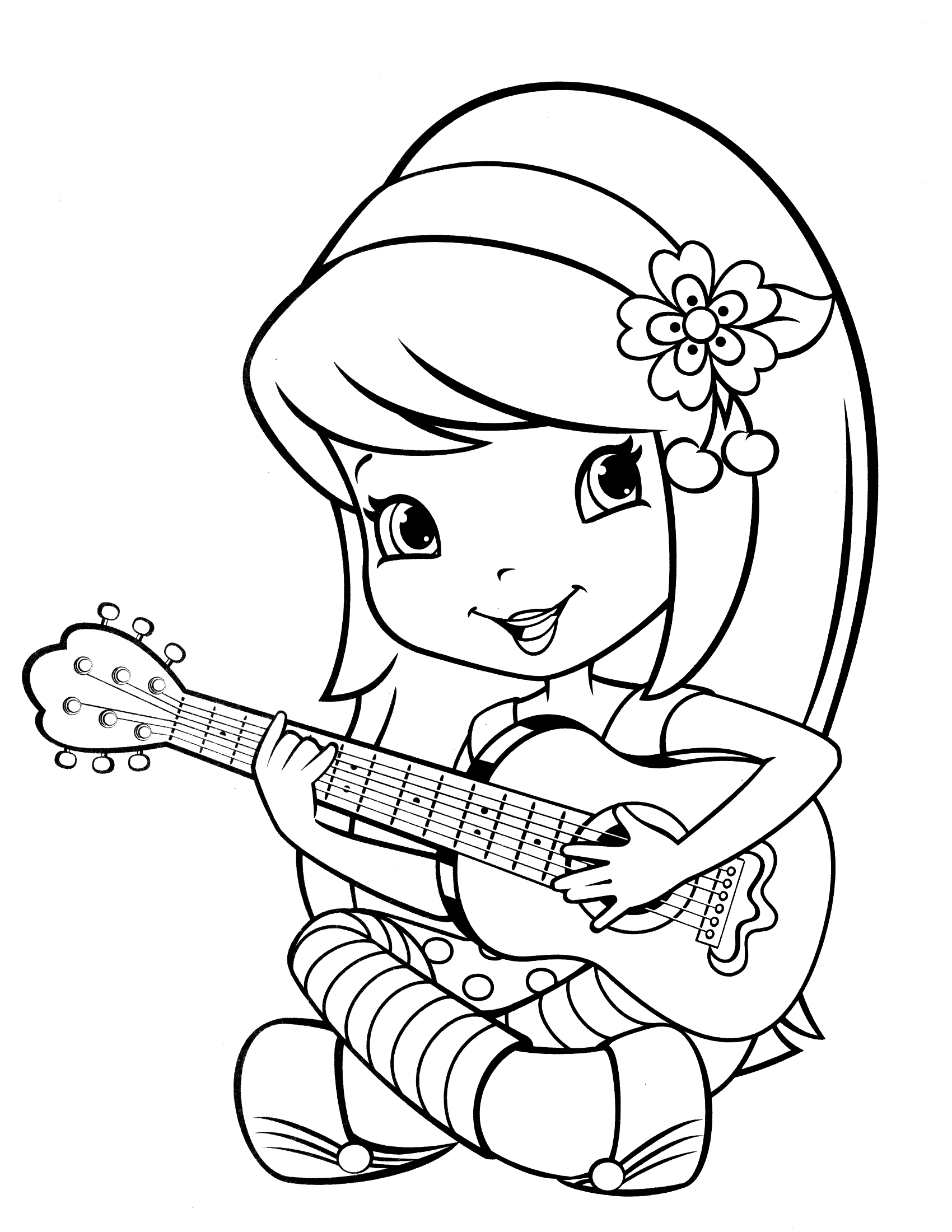 coloring pages of strawberry-shortcake,printable,coloring pages