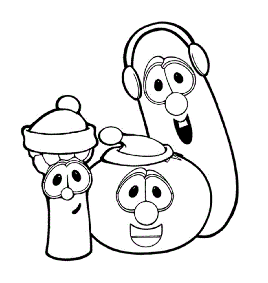 12 veggie tales coloring page to print - Print Color Craft
