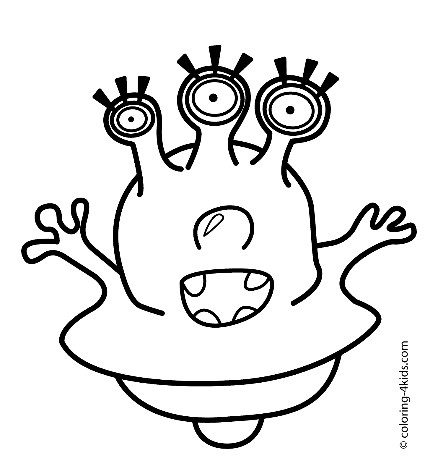 kids coloring pages alien,printable,coloring pages