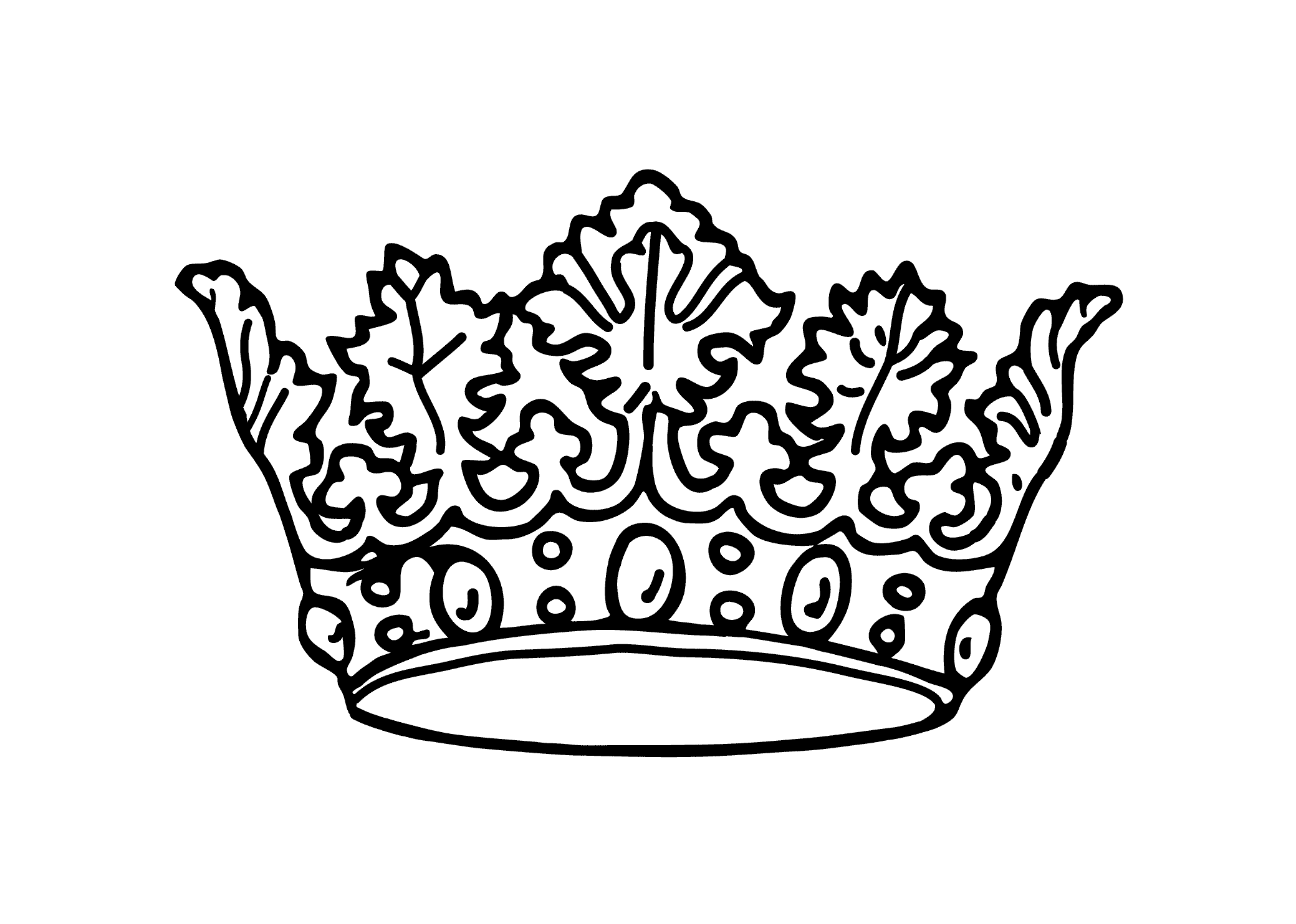 15 crown coloring page to print Print Color Craft